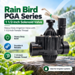 Rain Bird PGA Series 1 1/2-Inch Solenoid Valve – Heavy-Duty
