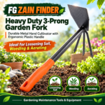 FG ZAIN FINDER Heavy Duty 3-Prong Garden Fork