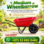 Medium Wheelbarrow – Durable Steel Frame Garden Cart