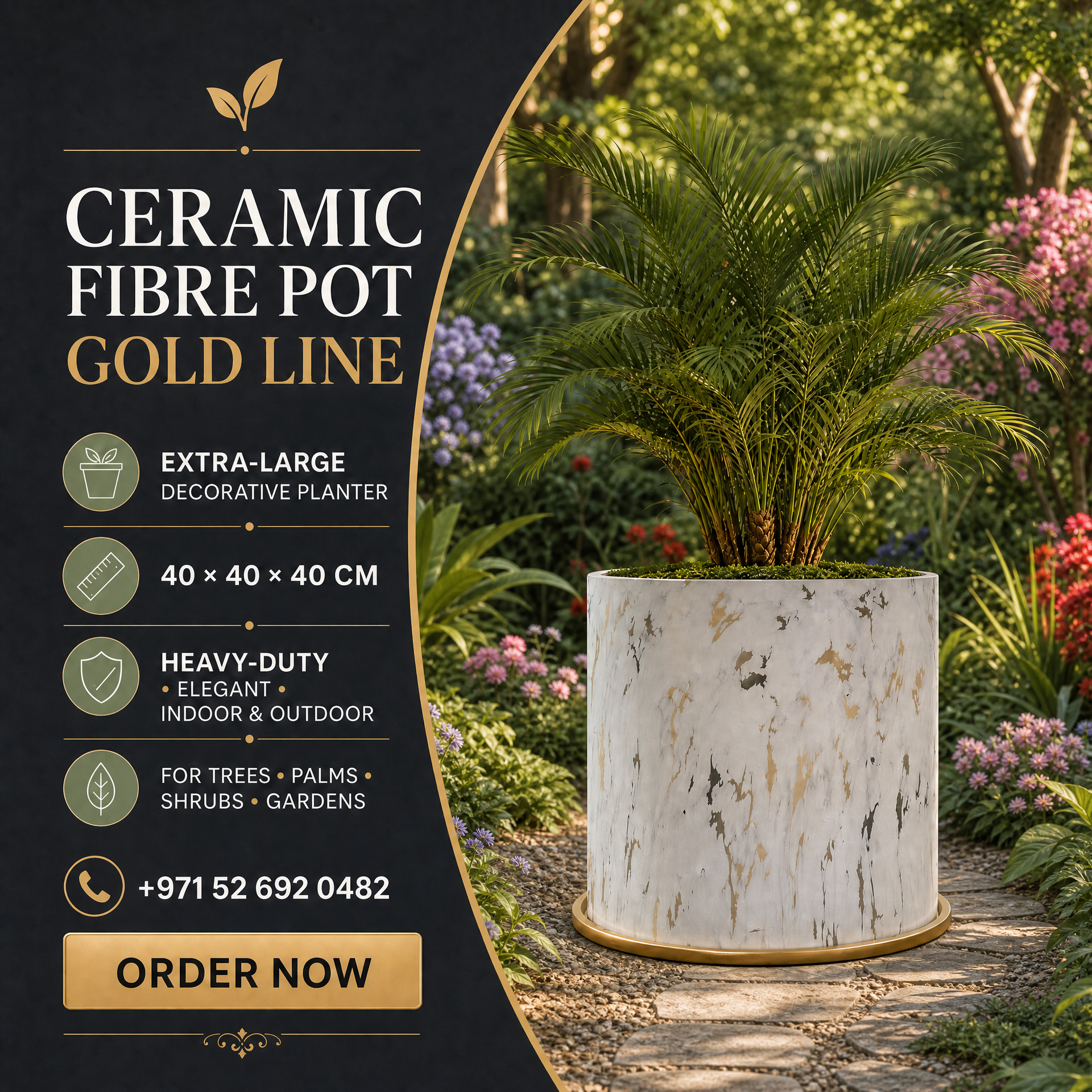 ceramic_fibre_pot_gold_line_greenery_alternative ceramic_fibre_pot_gold_line
