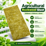 FG ZAIN Agricultural Rockwool Sheet, 500mm x 250mm