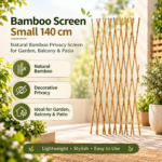 Bamboo Screen Small 140 cm – Natural Bamboo Privacy Screen