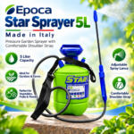 Epoca Star Sprayer 5L – Made in Italy, Pressure Garden Sprayer