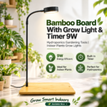 Bamboo Board With Grow Light And Timer 9w