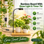 Bamboo Board With Grow Light And Timer_7W