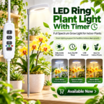 LED Ring Plant Light With Timer / Full Spectrum Grow Light
