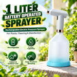FG ZAIN 1 Liter Battery Operated Sprayer, Rechargeable Electric
