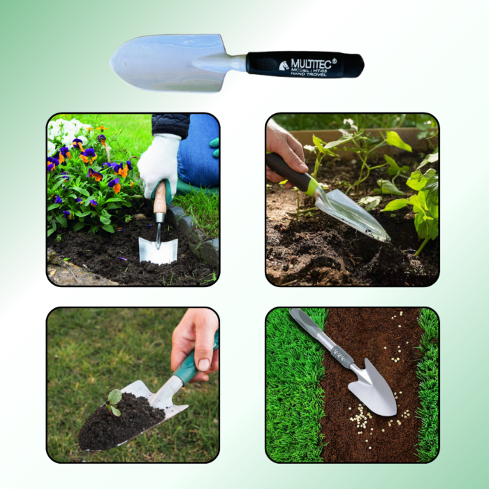 FG ZAIN MULTITEC Heavy duty Gardening Trowel, Ideal for Digging, Planting, and Weeding, Garden Hand Tool for Home & Outdoor Use