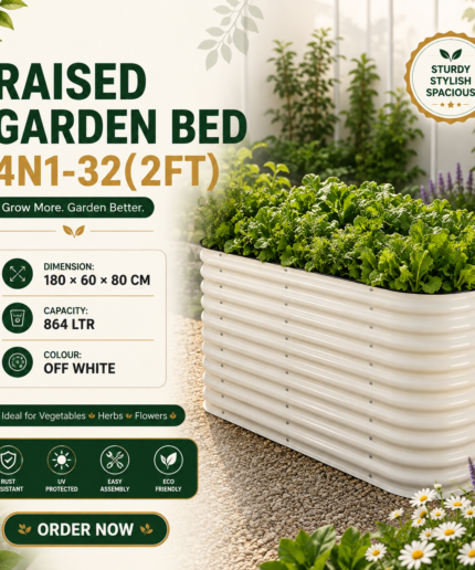 Raised Garden Bed 4N1-32(2FT) / Dimension: 180X60X80 CM