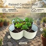 Raised Garden Bed / Cross Petal-S