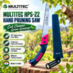 Multitec HPS-22 Hand Pruning Saw – 10” High Carbon Steel Blade
