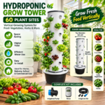 FG ZAIN Hydroponic Grow Tower – 60, Plant Vertical Hydroponic