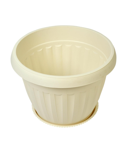 Plastic Round Pot with Tray