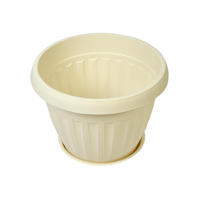 Plastic Round Pot with Tray