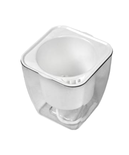 Square Transparent self watering Plastic Planter Pot