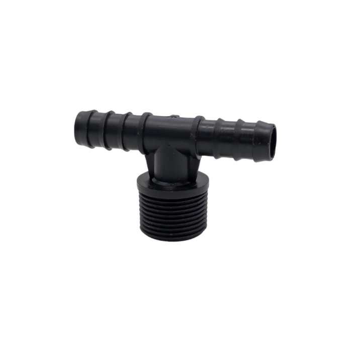Irrigation Male Tee 13mm to 3/4 Inch Threaded
