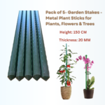 FG ZAIN Heavy-Duty Plant Stick – 150 cm, Metal Support Rod with 20 mm Thickness