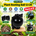 FG ZAIN Plant Rooting Ball 12 CM, Colour- Black, Rooting Balls
