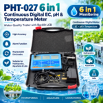 PHT-027 6 in 1 Continuous Digital EC, pH & Temperature Meter