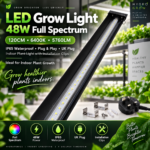 FG ZAIN EDK 48W LED Grow Lights, IP65 Waterproof