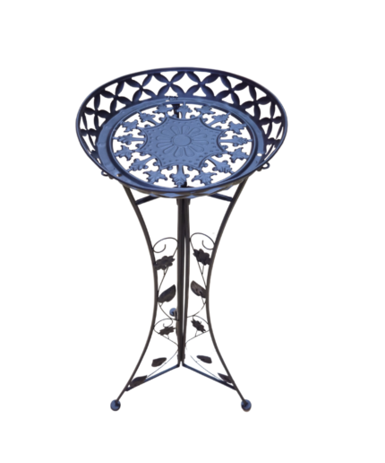 FG ZAIN Black Iron Plant Stand, Single Tier, Decorative Indoor Plant Display Rack, Suitable for Indoor Outdoor Gardening Decoration