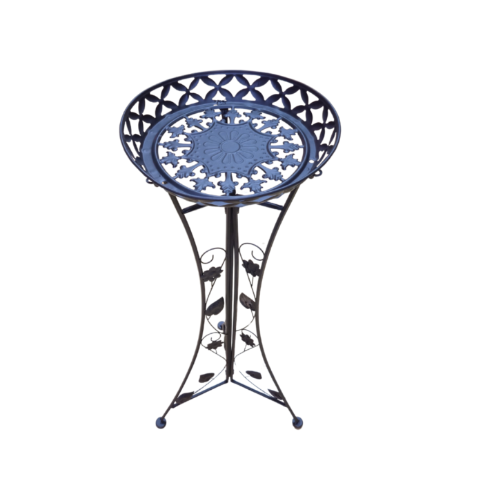 FG ZAIN Black Iron Plant Stand, Single Tier, Decorative Indoor Plant Display Rack, Suitable for Indoor Outdoor Gardening Decoration