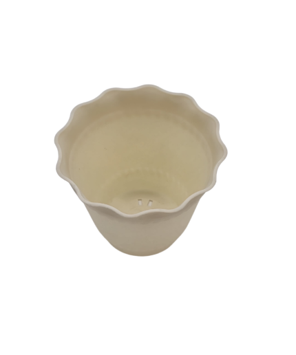 FG ZAIN Flower Pots – Pack of 5, Color- Beige, Decorative Plant Containers for Indoor & Outdoor Use, Stylish Planters for Flowers, Herbs, Succulents