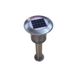 Solar Insect Trap – Stainless Steel Bug Zapper with Vibration Frequency Kill Tech, 1.6KV Output, 2200mAh Battery