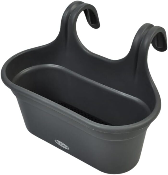 grey color hanging pots