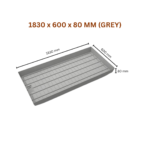 Grey UV-Stabilized EBB & Flow Hydroponic Tray – Flood & Drain