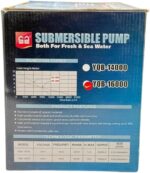 FG ZAIN Water Submersible Pump YQB 6500, 7500 LPH, 155W, 6.5M Water Pumping Height