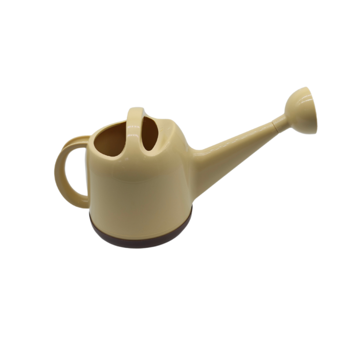 Stylish 5 Liter Watering Can – Cream Plastic Garden