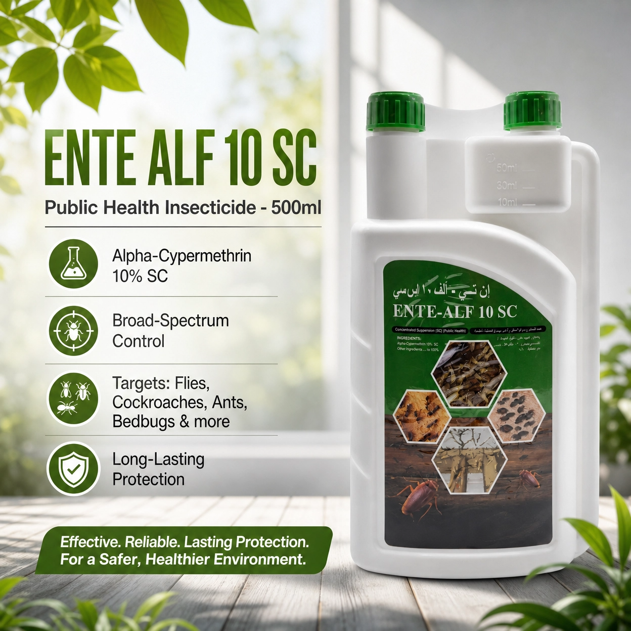 Ente Alf 10 SC Insecticide – 500ml, Public Health Insecticide