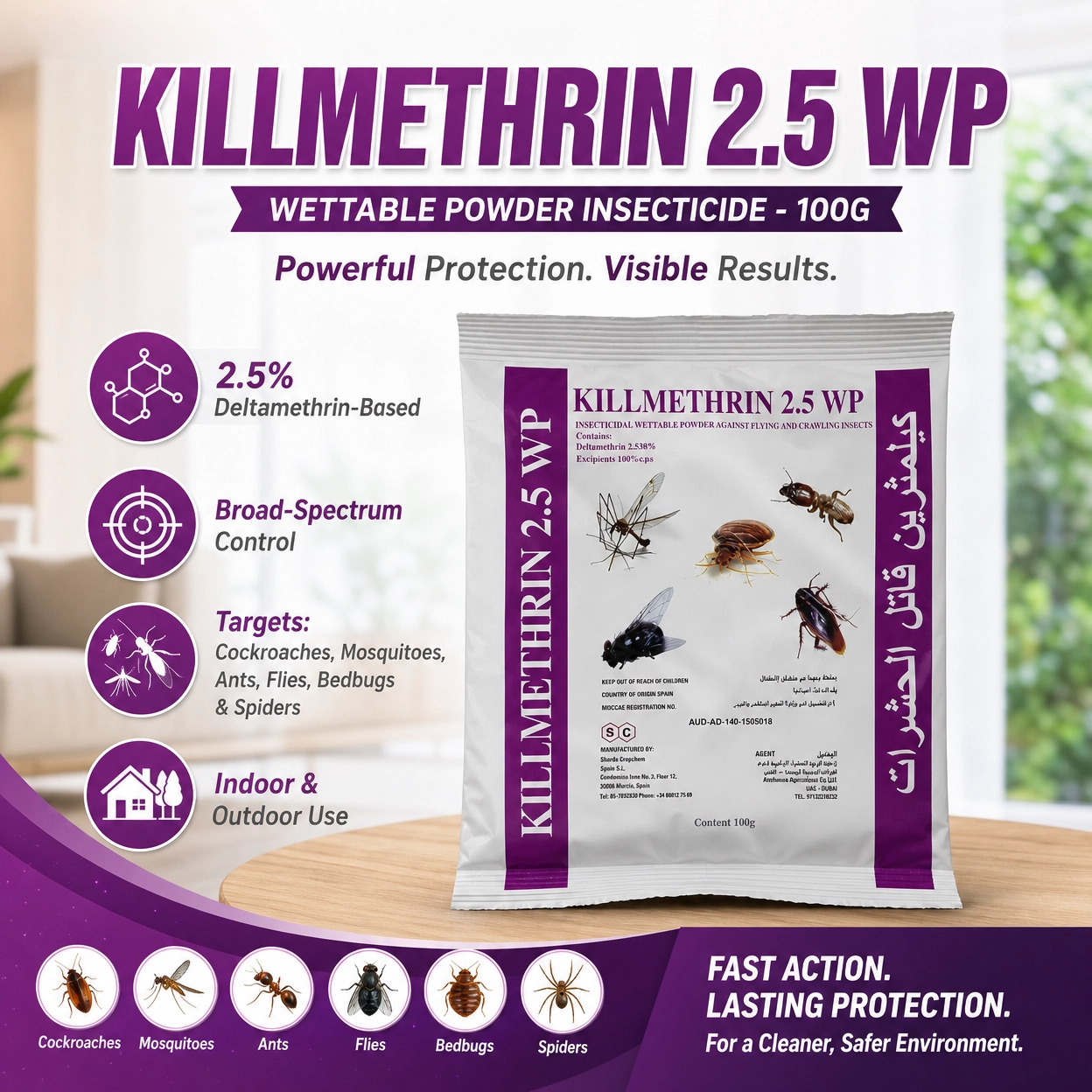 Killmethrin Wettable Powder – 100g