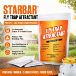 Starbar® Fly Trap Attractant – Pack of 8, 30 g Water Soluble Pouches