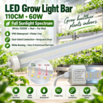 110cm LED Grow Light Bar, 60W Integrated Driver,