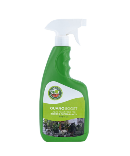 GUANOBOOST 500 ml Organic Liquid Fertilizer Spray, Ready to Use, Sustainably Sourced Seabird Guano, Boosts Root Growth & Soil Health, Safe for Kids & Pets, Indoor & Outdoor, UAE Climate Friendly