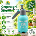 Greenagri Hand Pressure Sprayer – 2 Liter Capacity – Adjustable Nozzle