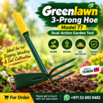 Greenlawn 3-Prong Hoe – Model 77 – Dual-Action Garden Tool