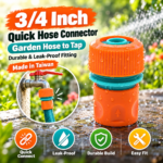 3/4 Inch Quick Hose Connector – Garden Hose to Tap