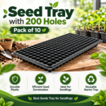 FG ZAIN Seed Tray with 200 Holes, Pack of 10