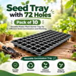 FG ZAIN Seed Tray with 72 Holes, Pack of 10