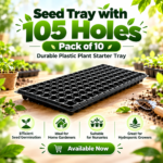 FG ZAIN Seed Tray with 105 Holes, Pack of 10