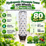 Hydroponic Pineapple Tower with Wheels – 80 Plant Sites