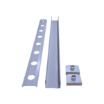 Hydroponic NFT Channel with End Caps (with hole 32mm), 3000mm x 100mm x 100mm, 15 Planting Holes