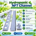 Hydroponic NFT Channel with End Caps (with hole 32mm)