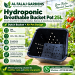 Hydroponic Breathable Bucket Pot 25L