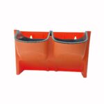 twin pots- dark orange