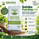 Solvika Peat Moss 340L | High-Quality Sphagnum Peat Growing