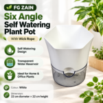 Six-Angle Self-Watering Plant Pot